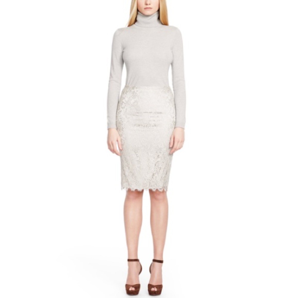 Ralph Lauren black label Fallon lace skirt